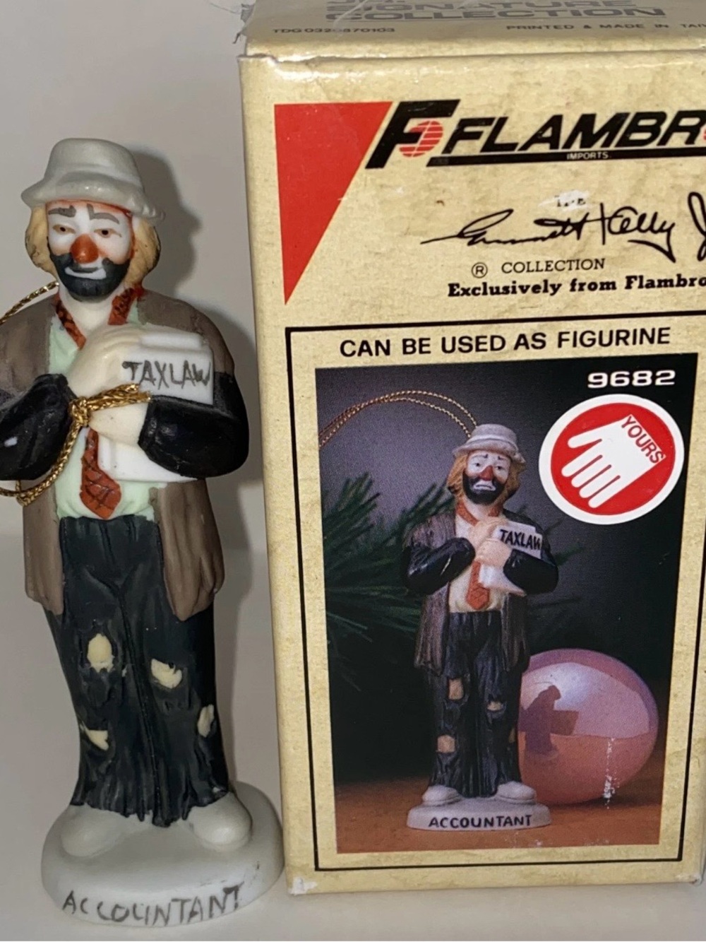 Flambro Accountant Figurine Ornament - Multicolor-Emmitt Kelly